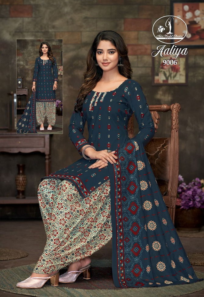 Aaliya Vol 9 By Miss World Daily Wear Cotton Dress Material Wholesale Online
